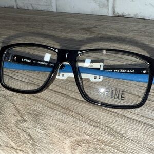 NEW SPINE Black & Blue Eye Glass Frames Unisex Sp 1020 055 55/14 (spineBB)